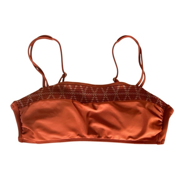 Xhilaration Smocked Bralette Bikini Top Burnt Orange Size Large - Picture 16 of 16